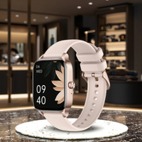 Reloj inteligente de moda para hombres y mujeres, llamadas BT y asistente de voz, monitoreo de salud y estado físico, compatibilidad con IOS, función de correo electrónico AI