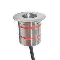 Lampu LED Lanskap Luar Ruangan Tahan Air YK-SP161 12V 3W, Terpasang di Dek, Baja Anti Karat, 2700K Putih Hangat Lembut, IP68, 100 CRI, 80 App Light