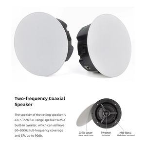 Haut-parleur sans fil encastré au plafond CS-2 |   Système stéréo 60W avec WiFi double bande et contrôle via les applications AirPlay 5.4, DLNA, <span class=keywords><strong>Spotify</strong></span>, <span class=keywords><strong>Tidal</strong></span> - Product Image 1