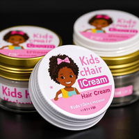 Krim Gel Rambut Anak Organik Melembapkan Perawatan Rambut untuk Anak Kulit Hitam Label Pribadi
