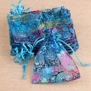 <span class=keywords><strong>15</strong></span>*<span class=keywords><strong>20</strong></span> 17*23 <span class=keywords><strong>20</strong></span>*30cm Coloré Arbre Corail Motif Bijoux Emballage <span class=keywords><strong>Organza</strong></span> Sacs pour Bracelet Perles Cadeau - Product Image 3