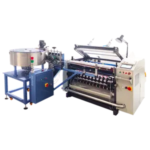 Automatische Coreless Jumbo Roll Cash Bonnen Thermisch Papier Roll Slitter Tot Roll Makende Snijmachine