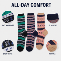 Chaussettes pour hommes à motif personnalisé, chaussettes en tricot jacquard vintage nordique, chaussettes douces et respirantes, chaussettes décontractées pour le travail, vente en gros OEM