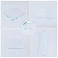 Plaque de verre flotté transparent à faible teneur en fer, trempé et renforcé, Gorilla Panda, de qualité industrielle