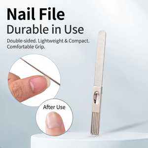 Kit de manucure et pédicure portable en acier inoxydable, 11 pièces, ensemble de soins des ongles avec étui, coupe-ongles, lime à ongles, ciseaux, pour la maison et les voyages - Product Image 4