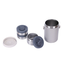 1.8L 3 en 1 Rechargeable Double Couche Isolation Thermique Thermique En Acier Inoxydable 304 Fiole Isolée Sous Vide Thermos Pot Alimentaire