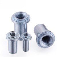 Entretoises étanches auto-serrantes en acier au carbone zingué B BS pour rivetage sous pression PEM, écrous à trou aveugle pour tôles
