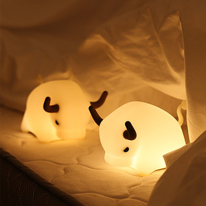 Touch Control Cow <b>Night</b> <b>Light</b> <b>Led</b> Warm White USB Power For Baby Room Decor - Product Image 4