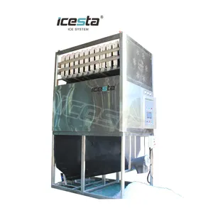 Icesta macchina per cubetti di ghiaccio industriale automatica a risparmio energetico di alta qualità da 3 tonnellate