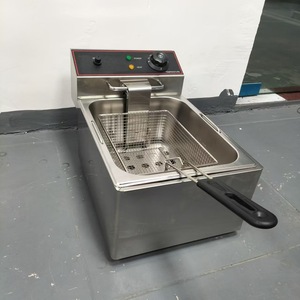 หม้อทอดไฟฟ้าสแตนเลสขนาด 6 ลิตร แบบตั้งโต๊ะ ถังเดี่ยว สำหรับร้านอาหาร - Product Image 3