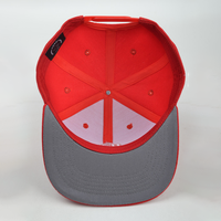 Gorras Clásicas de Seis Paneles Ajustables con Cierre a Presión, Bordado Rojo Personalizado, Transpirables, Impermeables, Unisex, Gorras de Béisbol con Diseño Animal