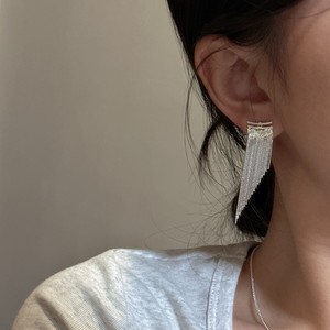Pendientes de Plata de Ley S925 con Borlas Estilo Coreano, Joyería Minimalista Coreana de Moda, Estilo Retro INS, Venta al por Mayor - Product Image 4