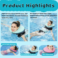 Piaopiao Fish Ceinture de flottaison pour adultes, non gonflable, pour la piscine, anti-étouffement, sécurisée, étanche, aide à l'apprentissage de la natation