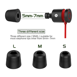 Giá Rẻ Giá Bán Buôn S/M/L Kích Thước Trong Tai Earbud Tip Bìa Bộ Nhớ Bọt Silicone Cao Su Ear Tip - Product Image 4