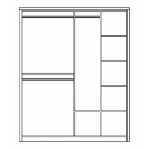 Factory Direct <strong>Sales</strong> Modern Design Bedroom Furniture <strong>Wardrobe</strong> <strong>Mirrored</strong> <strong>Wardrobe</strong> Design <strong>Wardrobe</strong> Design with Mirror - Product Image 5