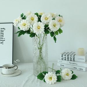 Flores artificiales de <span class=keywords><strong>caléndula</strong></span> de tela de seda individual para boda, artículo decorativo, flores realistas con sensación de gama alta - Product Image 3