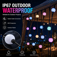 Luces LED de Cadena de Bolas de Píxeles 3D RGB DMX512 UCS2903 de 50 mm, Inteligentes y Direccionables, IP67, 24 V, OEM ODM, para Decoración de Eventos Comerciales