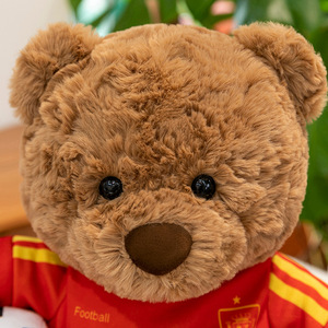 Ours en peluche de football super doux unisexe en peluche jouet ODM OEM personnalisé animal en peluche unique en coton PP de petite taille - Product Image 5