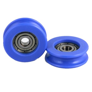 Chất Lượng Tốt Pom Nhựa Nylon Con Lăn V U Rãnh Trượt Cửa Và Cửa Sổ Nylon Bánh Xe Ròng Rọc Với Vòng Bi - Product Image 1