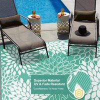 Tapis de pique-nique et de voyage personnalisé R STAR pour l'intérieur et l'extérieur, en polypropylène tissé à la machine, anti-âge, imperméable, antidérapant et lavable