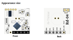 โมดูลเรดาร์ Ai-Thinker 10G ตรวจจับการเคลื่อนไหวของมนุษย์ โมดูลตรวจจับการเคลื่อนไหวแบบประหยัดพลังงาน พร้อมเสาอากาศในตัว รุ่น Rd-04 - Product Image 4