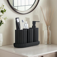 Ensemble d'accessoires de salle de bain en résine polymère de haute qualité, style européen moderne, pour hôtel