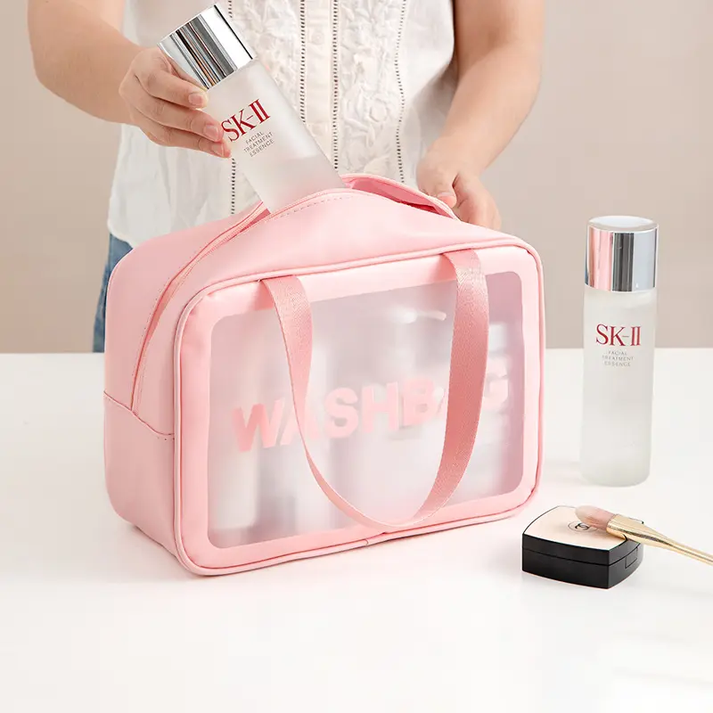 Choice Fun Waterproof Makeup organizer Bag Portable Large Capacity Transparent Wash Swimming Travel bag Cosmetic Storage Bag
