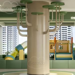 Columna Decorativa en Forma de Árbol Chiquitos, Soporte Redondo para Decoración de Pilares, para Espacios de Lectura, Habitaciones, Bibliotecas, Pasillos Escolares - Product Image 4