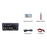 Amplificateur D30 Home Mono avec double entrée micro, sortie 25W, USB/TF, télécommande, 12V DC/24V AC, impédance 4 Ohm