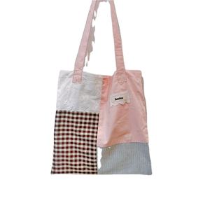 Venta al por mayor <span class=keywords><strong>Patchwork</strong></span> Casual bolso de mano bordado School Girl Shopping Shoulder Bag - Product Image 6