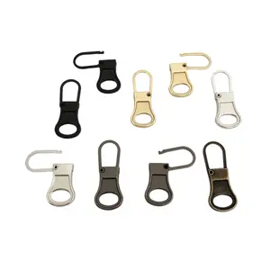 Factory Wholesale Convenient Detachable Metal Zipper Pullers For Backpack Luggage Zippers Repair Spare Zipper Puller
