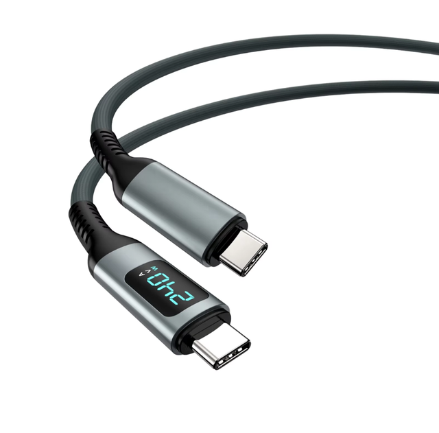 Mindpure USB4 Cable 40Gbps 240W Compatible with Thunderbolt 4/3 5A 8K Video Pure Copper Data Fast Charging Cable for iPhone 16
