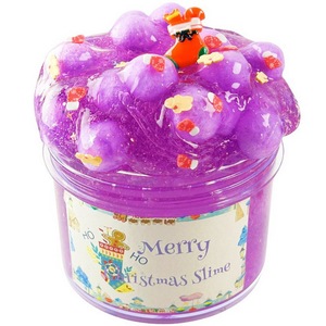 Nouveau style Joyeux Noël Tranches de céramique souple DIY Slime cristallin transparent - Product Image 2