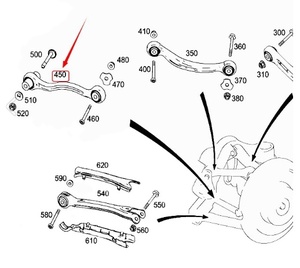 2043500553 Convient pour <span class=keywords><strong>Mercedes</strong></span> Benz <span class=keywords><strong>Classe</strong></span> <span class=keywords><strong>C</strong></span> W204 Bras de commande - Product Image 4