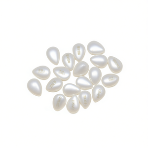 Pierre de lune arc-en-ciel naturelle, cabochon en forme de poire, pierre précieuse lâche, polie et lisse, pierre blanche pour la fabrication de bijoux, vente en gros - Product Image 5
