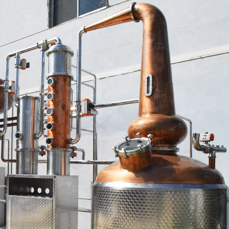 Attrezzatura automatica per distillazione di alcol al Brandy da 50L a 5000L pentole doppie