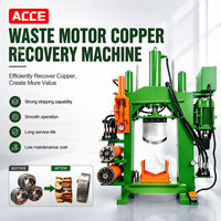 Machine de recyclage de stators de moteurs, séparateur de bobinages de stators, extracteur de cuivre pour la récupération élevée des déchets automobiles, économe en énergie