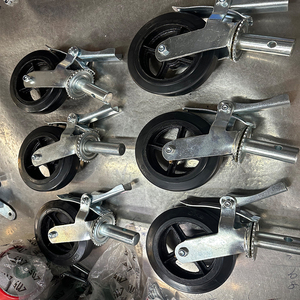 6&quot; 8&quot; Silent Rubber Shock-absorbing Caster <strong>Wheels</strong> Anti-slip Mobile <strong>Scaffolding</strong> Caster <strong>Wheel</strong> with Box - Product Image 4