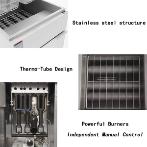 Freidora Industrial <span class=keywords><strong>de</strong></span> Gas Propano para Exteriores, Freidora <span class=keywords><strong>de</strong></span> Pollo <span class=keywords><strong>de</strong></span> Gran Capacidad con un Solo Cilindro - Product Image 3