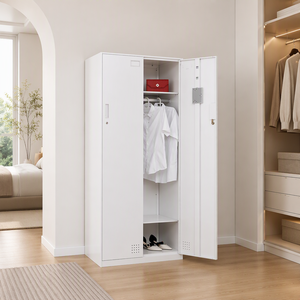 Lemari Pakaian Lipat Modern dari Baja Tahan Lama Harga Pabrik Ubai untuk Penggunaan di Kamar Tidur, Sekolah, Hotel - Perabot Rumah Tangga, Lemari Baju - Product Image 6