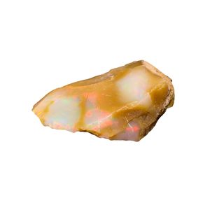 หยาชี โอปอลเอธิโอเปียธรรมชาติ 18.5+ กะรัต รูปทรงไม่สม่ำเสมอ สำหรับบำบัดจักระ หุ้มด้วยลวด - Product Image 1