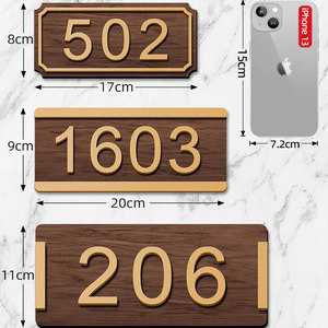 Numéros de maison personnalisés pour la maison, numéros de porte personnalisés adhésifs pour l'adresse, hôtel, appartement, bureau, plaque moderne - Product Image 5