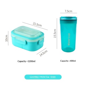 Boîte à lunch portable avec fonction de chauffage au micro-ondes, boîte bento de qualité alimentaire, ensemble de boîtes à riz scellées pour étudiants et employés de bureau - Product Image 4