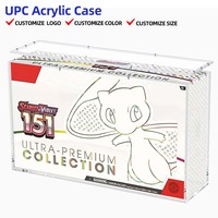 Ultra-Klarer Moderner Magnetisch Verschließbarer Acryl-UPC-Behälter Professionelle Aufbewahrungsbox für TCG-Kartensammler