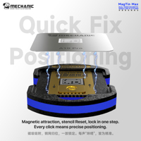Platform Reballing Magnetik Dua Sisi MECHANIC MagTin Max 2.0 untuk Perbaikan Motherboard Ponsel, Stasiun Reballing Chip IC CPU BGA