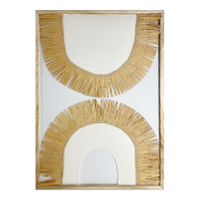 Murale murale rectangulaire en MDF de style Art déco moderne personnalisée, décoration d'intérieur, à vendre