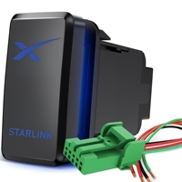 Interrupteur à bouton poussoir Starlink 1,5'' x 0,8'' pour Mini/GEN1/2/3, interrupteur marche/arrêt 12V avec connecteur pour Toyota Tacoma 4Runner FJ Cruiser