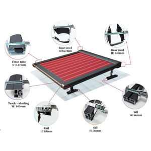 Toldo eléctrico parasol <span class=keywords><strong>para</strong></span> exteriores personalizado, toldo <span class=keywords><strong>de</strong></span> Techo Retráctil motorizado, toldo montado en techo retráctil - Product Image 5