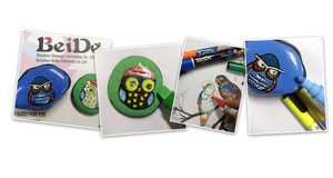 2mm <span class=keywords><strong>punta</strong></span> <span class=keywords><strong>extra</strong></span> <span class=keywords><strong>fina</strong></span> 16 colores pintura de acrílico marcadores bolígrafos para rock pintura - Product Image 5