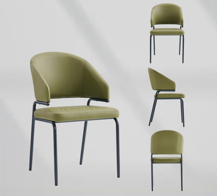 Factory Classic Design Hotel Furniture Chairs PU Leather Upholstered Dining Chair for Restaurant Table Sets